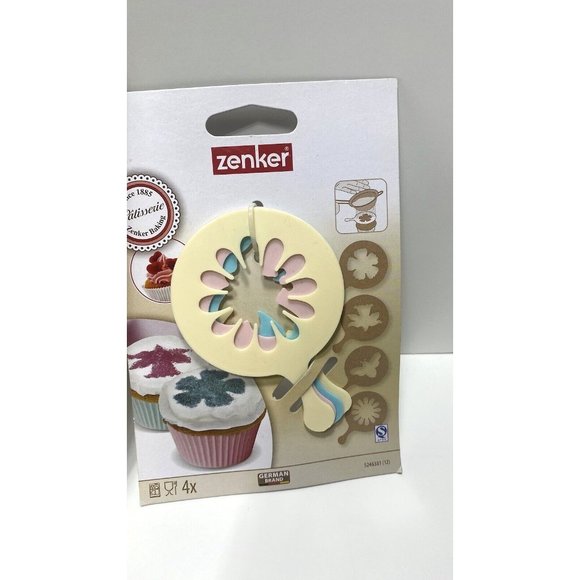 Zenker Baking Lot Ballerina Cake Toppers & Wrappers Cupcake Glitter Stencils New - Picture 5 of 7